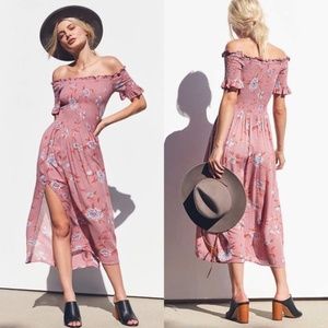 Urban Outfitters - Off the shoulder floral dress